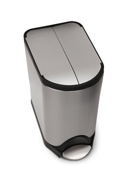 simplehuman Butterfly Step Trash Can, Stainless Steel, 20 L / 5.3 Gal