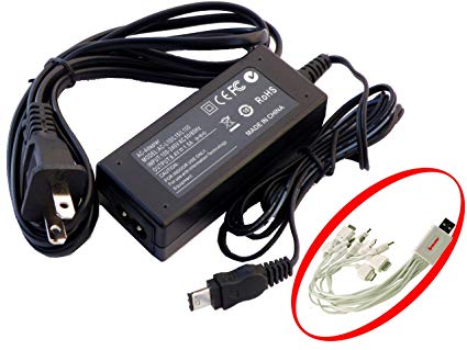 iTEKIRO AC Adapter Power Supply Cord for Sony DSC-S30 DSC-S50 DSC-S70 DSC-S75 DSC-S85 DSR-PD170 DSR-PD170P GV-D1000 GV-D200 GV-D700 GV-D800 HDR-AX2000 HDR-FX1 HDR-FX1000 Video Cameras Camcorders   iTEKIRO 10-in-1 USB Charging Cable