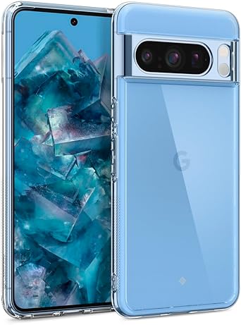 Caseology Capella Crystal Clear Case Compatible with Google Pixel 8 Pro Case 5G [Military Grade Drop Tested](2023) - Crystal Clear