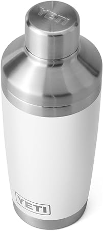 YETI Rambler 20 oz Cocktail Shaker, Stainless Steel, Vacuum Insulated, White