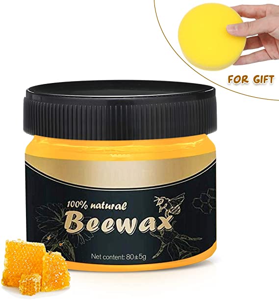 OUTERDO Wood Seasoning Beewax - Traditional Beeswax Polish for Wood & Furniture - Complete Solution Furniture Care Beewax Polish - Home Cleaning Waterproof Wear-Resistant Beewax Wax Conditioner Protec