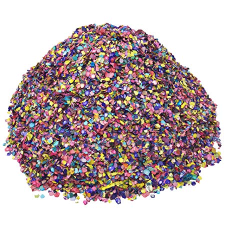 1.20 pounds (540 Grams) of Colorful Mexican Confetti | Biodegradable Paper Flakes for a Great Fiesta | Recycled Multicolor Decoration