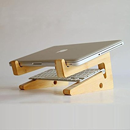 Horizon Laptop Stand Durable Wooden Computer Mounts for Macbook Air Macbook Pro Sony Dell HP Acer Thinkpad ASUS EVGA Lenovo Laptops