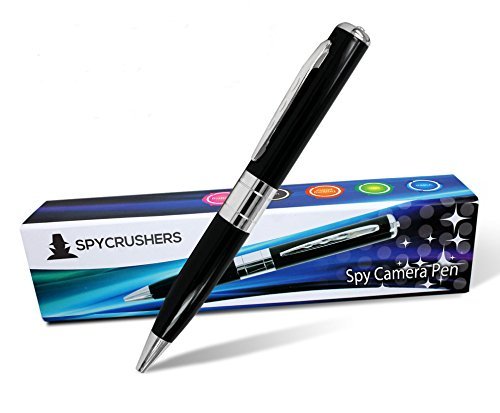 SpyCrushers Spy Camera Pen - Best Spy Pen Camera With 720p HD - Best Price Hidden Spy Camera and Video Pen On Amazon - Free 4GB SD Card Included - Money Back Guarantee