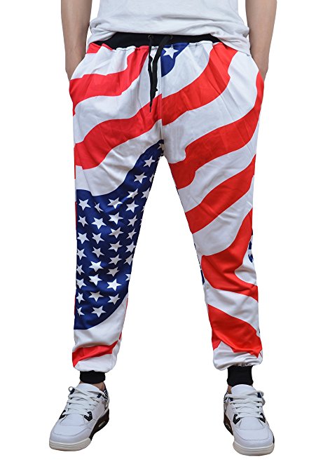 Honour Fashion Unisex Hipster Cartoon 3D Printed Tracksuit Joggers
