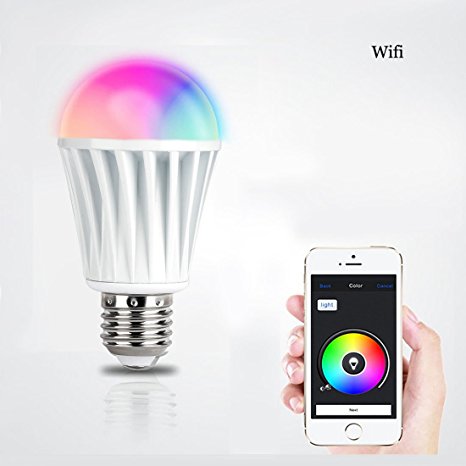 Itian Smart Wifi LED Lighting Bulb BBL01 Dimming via Iphone and Android Devices for Home and Office