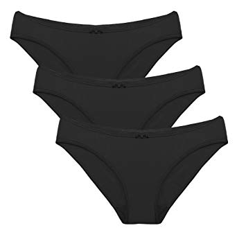 Ekouaer Womens Underwear Low Rise Bikini Hipster Panty 3 Pack S-XXL