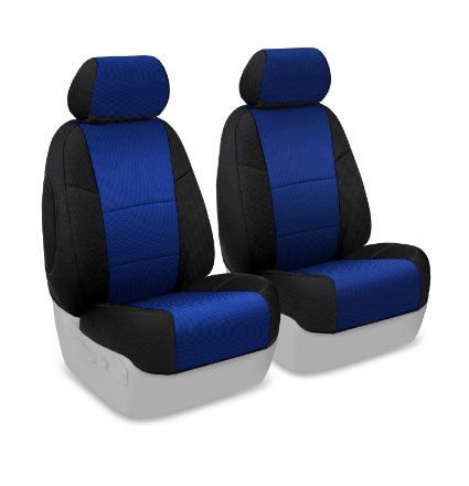 Coverking Custom Fit Seat Cover for Select Hyundai Elantra Models - Spacer Mesh (Blue with Black Sides)