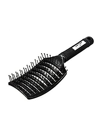 Detangler Vent Styling Brush - Ultimate Lightweight Detangling Hairbrush to Dry,Detangle & Style Short,Long,Thick,Natural,Black,Curly, Wavy,Fine Tangled Wet Hairs - Best Vented Professional Hair Brush for Kids,Women,Men - Introductory Price Save $20 (Black)