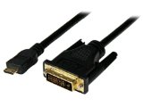 StarTechcom HDCDVIMM1M 1m Mini HDMI to DVI-D Cable 19 Pin HDMI C Male to DVI-D Male - 1920 x 1200 Video