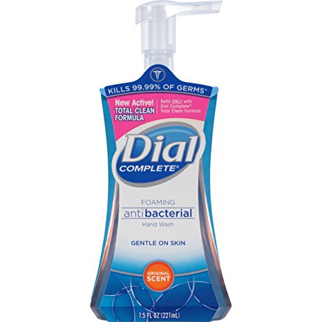 Dial Complete Antibacterial Foaming Hand Soap, Original Scent, 7.5 Fluid Ounces