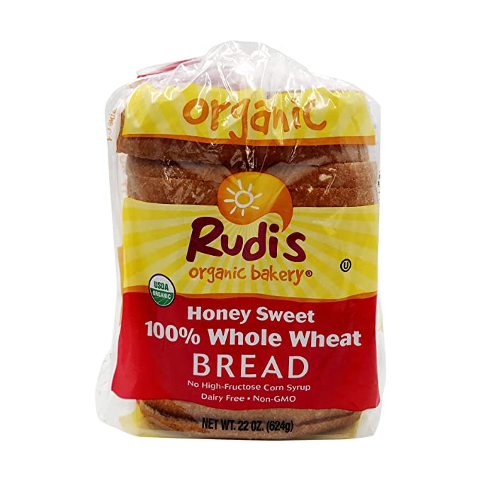 Rudi's Organic Bakery Honey Sweet Whole Wheat, 22 oz