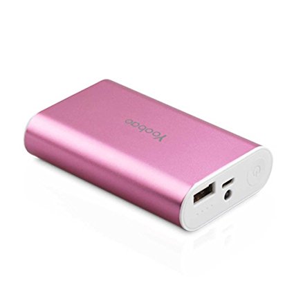 Yoobao S3 6000mAh Slim Portable Charger External Battery Pack Power Bank for Android Device, Apple iPhone iPad, Nexus 6P/5X, Blackberry Passport and More(Pink)