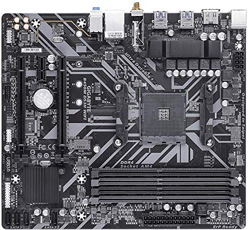 Gigabyte B450M DS3H WiFi-Y1 (AM4/ AMD B450/ SATA 6GB/s/USB 3.1/ HDMI/WiFi/mATX/AMD Motherboard)