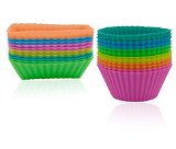 Ipow Silicone Cupcake Baking Muffin Cups Liners Molds Sets24pack