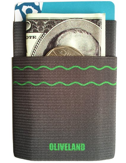 OLIVELAND Men's Minimalist Wallet Slim Wallet Basic Front Pocket Wallet Credit Card Holder