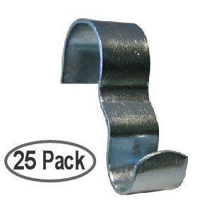 25 Pack Wide Picture Rail Hooks Silver Finish | Molding Hooks