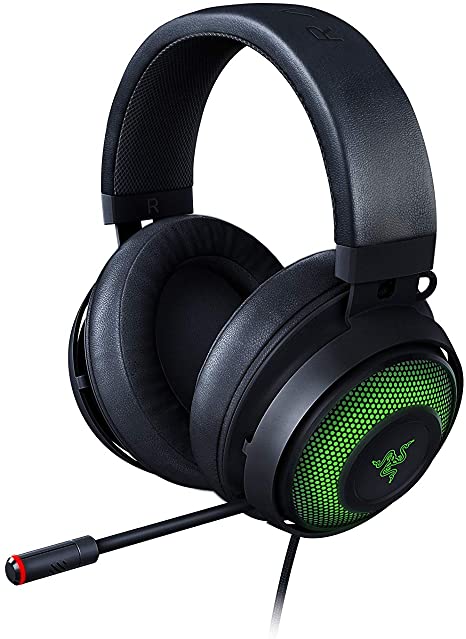 Razer Kraken Ultimate – USB Gaming Headset (Gaming Headphones for PC, PS4 and Switch Dock with Surround Sound, ANC Microphone and RGB Chroma)