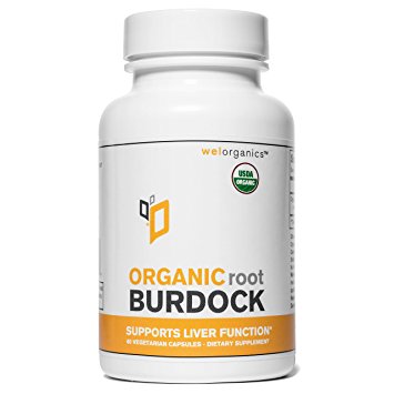 USDA Certified Organic Burdock Root (1000mg Per Serving) (Vegetarian Capsules)