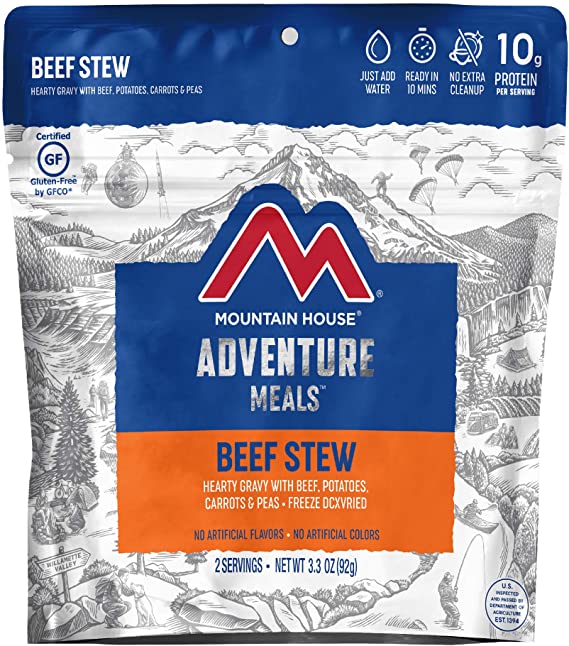 Mountain House Beef Stew | Freeze Dried Backpacking & Camping Food | Gluten-Free