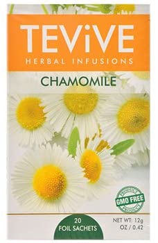 Tevive Herbal Infusions Chamomile Tea Bags, 20-ct. Packs (Original Version)