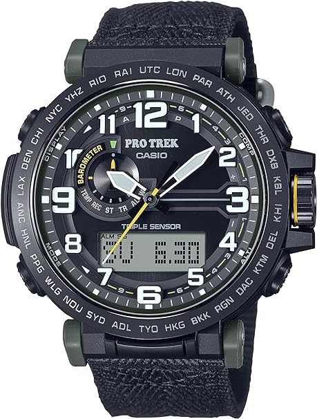 Casio Pro Trek Tough Solar Triple Sensor Bio-Based Resin Environmentally Friendly Watch PRG601YB-3