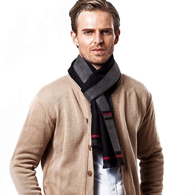 Linxii Mens Winter Neck Scarf soft and warm with gift box