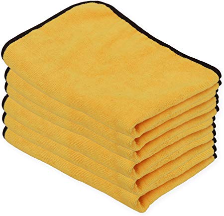 Simple Houseware 6 Pack - SHW Premium Microfiber Towel, Orange