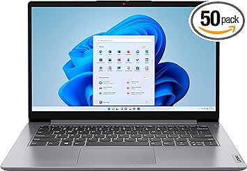 Lenovo IdeaPad 1 14 Laptop, Intel Celeron N4020, 64GB RAM, 256GB Storage(64GB eMMC 256GB Micro SD), Intel UHD Graphics 600, Win 11 in S Mode, Cloud Grey