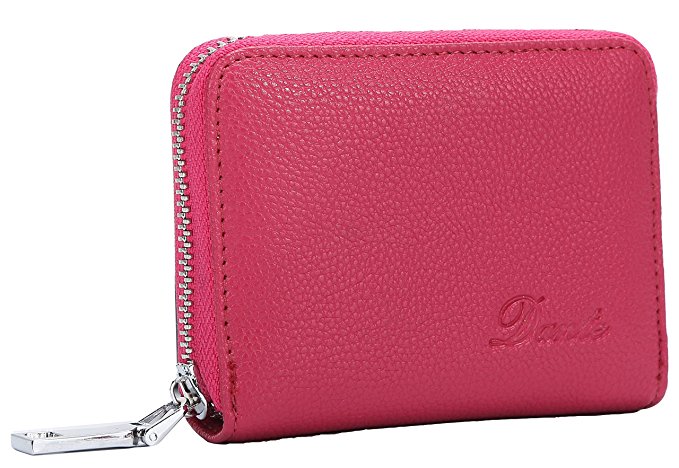 Dante RFID Blocking Leather Credit Card Wallet for Women Mini Wallet