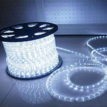Indoor Outdoor Rope Lights ,110v 100ft Flexible led rope light Kit for Party,Wedding,Background ,Trees ,pool,Eaves Decoration with UL Certified