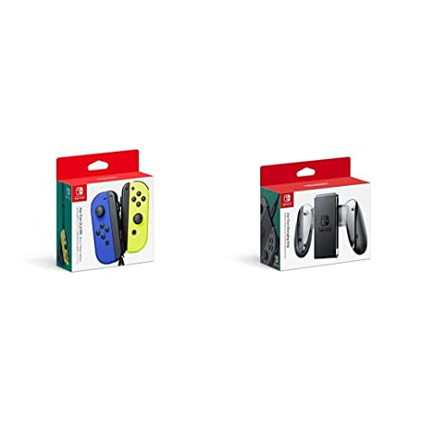 Nintendo Blue/ Neon Yellow Joy-Con (L-R) - Switch & Joy-Con Charging Grip