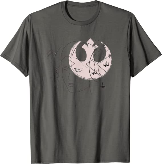 Star Wars Princess Leia Textile Print T-Shirt