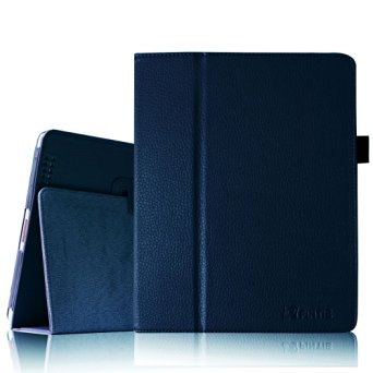 Fintie (Navy) Folio Leather Case Cover for iPad 4th Generation With Retina Display, the New iPad 3 & iPad 2 (Built-in magnet for sleep / wake feature)-9 color options