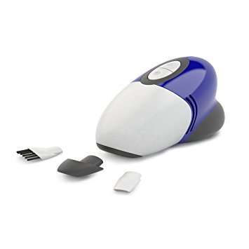 LIVION Mini Desk Vacuum Cleaner, also Suitable for Keyboards (USB/Battery Powered) - Blue