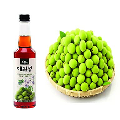 Korean Pure Plum Extract Syrup All Purpose Green Maesil for Cooking Drinking Tea Sweet Healthy Natural Ume Drink by Unha's Asian Snack Box 650g 1.43 lbs / 22.92 oz (1 bottle) 매실청