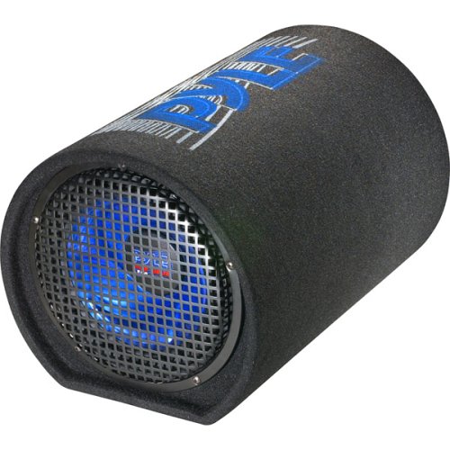 8-Inch Carpeted Subwoofer Tube Speaker - 400 Watt High Powered Car Audio Sound Component Speaker Enclosure System w/ 2” Aluminum Voice Coil, 4 Ohm, 30Hz-700kHz Frequency - Pyle PLTB8