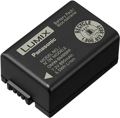 Panasonic Lithium-Ion Battery DMW-BMB9 for Lumix Cameras FZ100K FZ40K Fz80 Fz70, Black