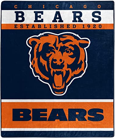 Northwest NFL Polyester Raschel Throw Blanket 50X60 Inch, Chicago Bears
