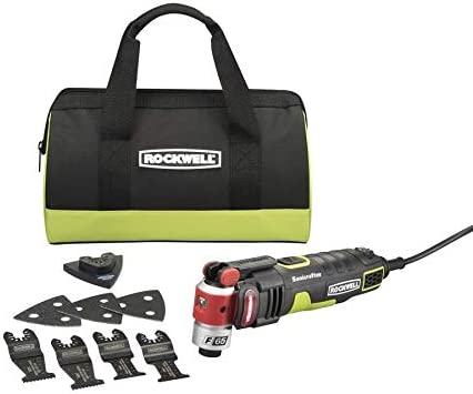 ROCKWELL Sonicrafter 10-Piece Corded 4-Amp Variable Speed Oscillating Multi-Tool Kit with Soft Case