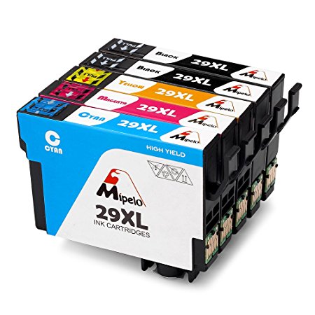 Mipelo Compatible Epson 29XL High Yield Ink Cartridges, Used in Epson Expression Home XP-235 XP-335 XP-432 XP-442 XP-342 XP-245 XP-435 XP-332 XP-247 XP-445 XP-345 Printer (2 Black, 1 Cyan,1 Magenta, 1 Yellow, 5 Pack)