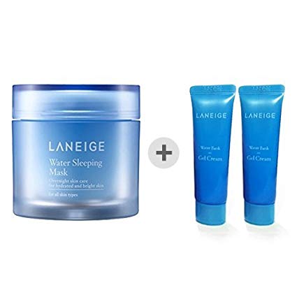 Laneige Water Sleeping Mask 2.37oz(70ml)   Laneige Water bank Gel Cream 0.34oz(10ml) 1ea