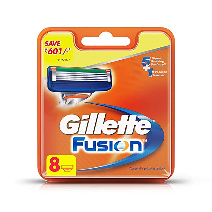 Gillette Fusion Manual Shaving Razor Blades - 8s Pack (Cartridge)