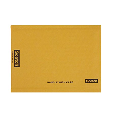 Scotch Bubble Mailer, 4 x 7-Inches, Size #000, 25-Pack