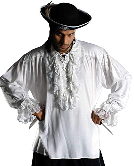 ThePirateDressing Medieval Poet's Pirate Roberto Cofresi Costume Shirt C1003