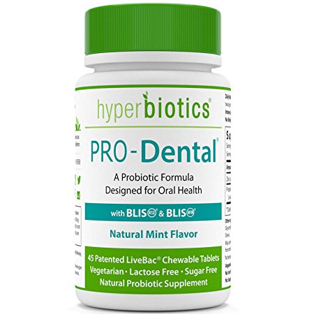 Hyperbiotics, PRO-Dental, Natural Mint Flavor, 45 Chewable Tablets - 2pc