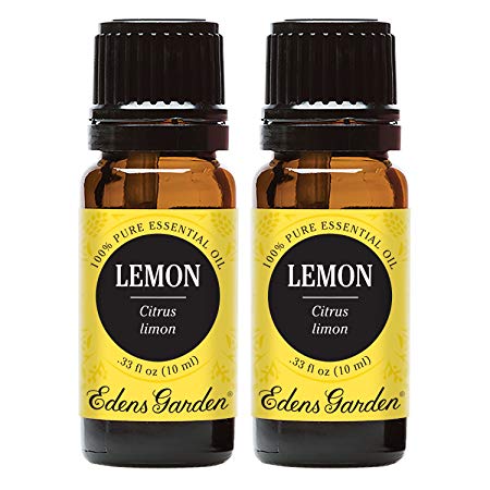 Edens Garden Lemon Essential Oil, 100% Pure Therapeutic Grade (Highest Quality Aromatherapy Oils- Cold Flu & Weight Loss), 10 ml Value Pack