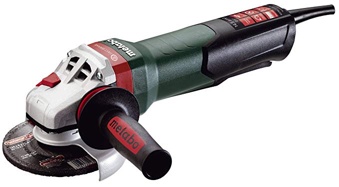 Metabo WEPBA17-125 Quick 14.5 Amp 11,000 rpm Angle Grinder with Brake, Auto-balancer, Electronics and Non-locking Paddle Switch, 5"