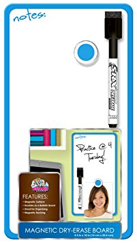 Board Dudes 5.5 x 10 Inches Magnetic Dry Erase Board Includes 1 Marker and Magnet Frame Color May Vary (DDD10)