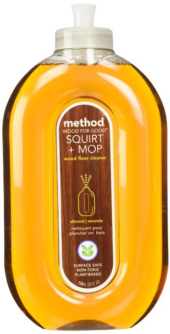 Method Wood for Good Squirt   Mop Wood Floor Cleaner, Almond, 25 Ounce